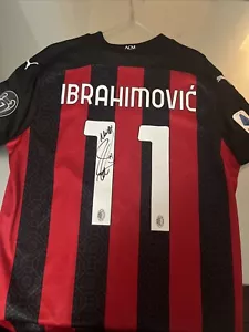 Maglia Issued shirt Autografata AC Milan Ibrahimovic Serie A 2020/2021 - Bild 1 von 7