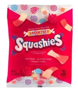Smarties Squashies Foam Gummies Debut, 5 Ounce Peg Bag 1 Bag - Picture 1 of 2