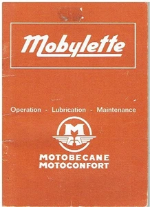 CICLOMOTOR MOTOBECANE MOBYLETTE 50cc 1972 manual de instrucciones y mantenimiento del propietario - Imagen 1 de 1