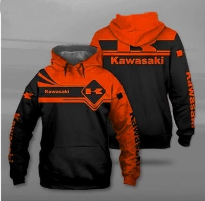 Sudadera con Capucha 3D Gilf para Amigo Impresa Para Regalo Tamaño Completo Kawasaki Roja Negra Nueva Oferta Foto 1 de 4