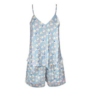 Pigiama corto donna in raso Maestri Cotonieri estivo shorts e canotta top 4146 - Imagen 1 de 5