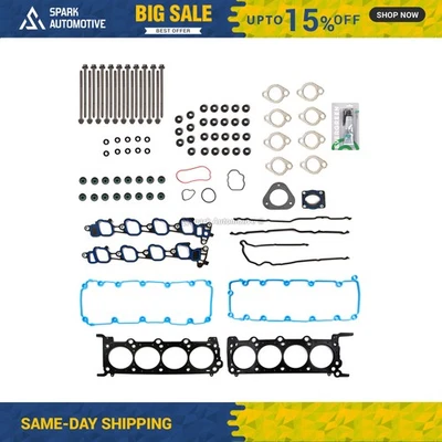 Juego de tornillos de junta de culata para Ford E-150 E-250 E-350 Super Duty 5.4L V8 de 2009-2014 Foto 1 de 4