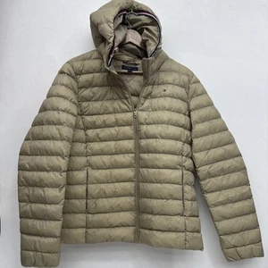 Tommy Hilfiger giacca cappotto donna puffer leggero impacchettabile TG L - Foto 1 di 9