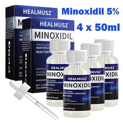 Minoxidil 5% Hair Regrowth Treatment Topical Solution for Men, 4 Month Supply - Image 1 of 4