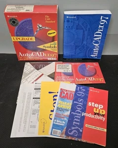 Autodesk AutoCAD LT 97 Upgrade Box Podręczniki i płyta CD **NIEPRZETESTOWANE W STANIE, W JAKIM JEST** - Zdjęcie 1 z 13