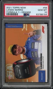 2021 Topps Now Formula 1 Lando Norris #97/99 Orange McLaren First Pole - Picture 1 of 2