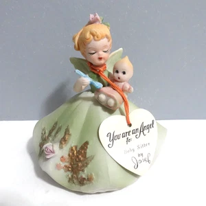 Josef Original Figurine You Are An Angel Baby Sitter With Tag - Picture 1 of 10