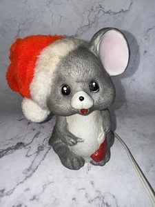 Vintage Lighted Christmas Mouse Night Light Lamp Christmas Around The World - Picture 1 of 8