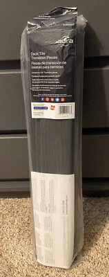 Lote de 4 piezas de transición de azulejos de cubierta Aura paquete de 4 (4 x 24") en madera a la deriva  Foto 1 de 4