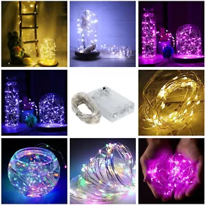 10M 100LEDs AA Battery LED Lights String Fairy Copper Wire Outdoor Home Decor RE - Picture 1 of 21