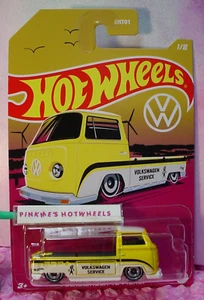 2022 Hot Wheels VOLKSWAGEN Series VW T2 PICKUP 1/8☀ yellow;SERVICE☀Walmart Excl - Picture 1 of 2
