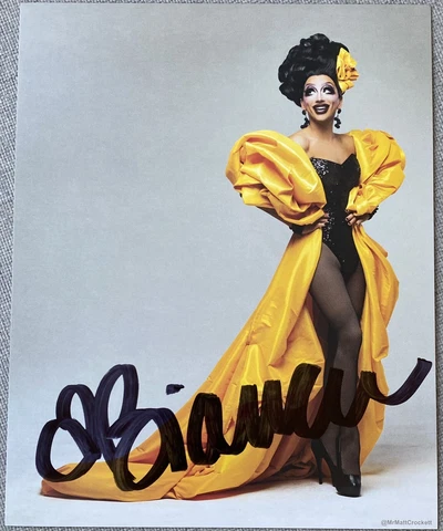Drag Queen Bianca Del Rio Signed In-Person 8x10 Color Photo - Authentic Cover