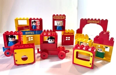 Lego Duplo #082 Legoville 1976 mostly Complete Set Vintage no box preschool  - Image 1 of 4