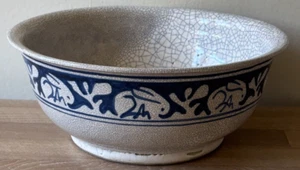 Rare Dedham Pottery 8 1/4" Rabbit Serving Bowl Arts & Crafts - Picture 1 of 20