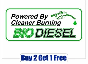 BIODIESEL Logo Sticker - gas clean fuel recycle bio diesel USA GoGoStickers - Picture 1 of 1