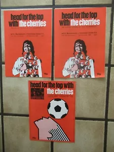 3 x Bournemouth Home Football Programmes - FA Cup - 1970s - Lot 3 - Picture 1 of 1