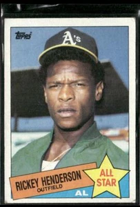 1985 Topps Rickey Henderson HOF - Bild 1 von 2