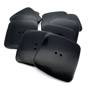 10 x 28mm square black Italian Buttons good quality 2hole - Picture 1 of 8