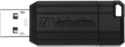 Unidad Flash USB 2.0 Verbatim 49064 32 GB PinStripe|Memory Stick|Pendrive - Negra