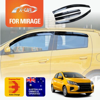 Weathershields for Mitsubishi Mirage 2012-2022 Car Window Visor Weather Shields - Image 1 of 4