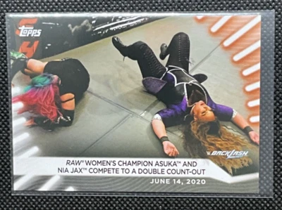 Asuka/Nia Jax #27 WWE Backlash Topps 2021 Women's Division Wrestling Card. - Image 1 of 3