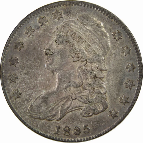 1835 Capped Bust Half Dollar AU About Uncirculated Details SKU:I4388 Cover