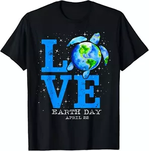 Earth Day 2025 Save Sea Turtle The Planet Restore Earth T-Shirt - Picture 1 of 5