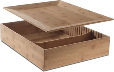 Alessi 263321 Bamboo Rectangular Serving Tray Wood - Image 1 of 2