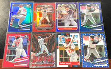 NOLAN RYAN 2023 Panini Donruss BLUE HOLO #167 - California Angels Greats Lot (8)