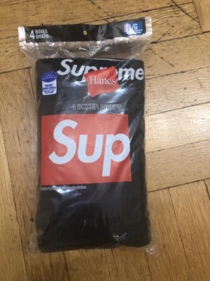 Paquete de 4 calzoncillos boxer Supreme Hanes negros grandes L 36"-38" Foto 1 de 3