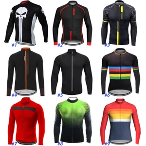 Camiseta deportiva de ciclismo para hombre chaqueta larga bicicleta bicicleta motocross camisa torso ropa ropa ropa ropa desgaste - Imagen 1 de 25