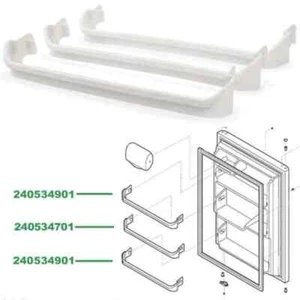 240534901 240534701 3PC Door Rack Shelf Retainer Bar For Frigidaire Refrigerator - Picture 1 of 13