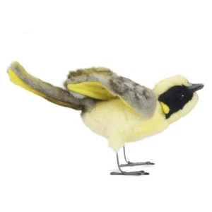 Hansa Helmeted Honeyeater Bird Soft Animal Plush Toy 10cm **FREE DELIVERY** - Picture 1 of 2