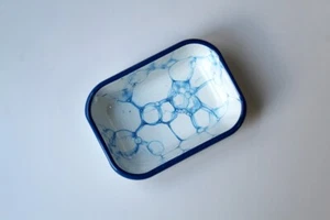 Rozi Bubble Collection Enamel Rectangular Serving And Roasting Dish - Picture 1 of 7