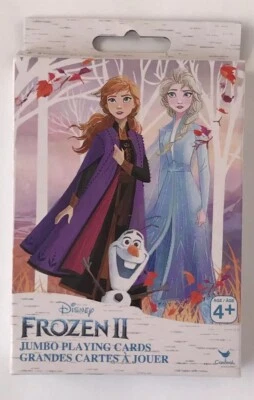 NEW! Disney Frozen II Jumbo Playing Cards, Kids  Travel Game Fun - Image 1 of 4