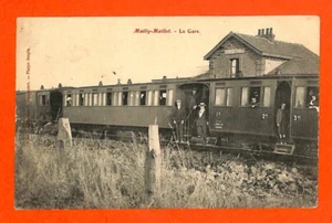 MAILLY-MAILLET ( 80 ) CPA / TRAIN EN GARE - Picture 1 of 2
