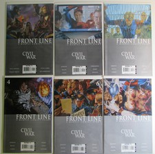Civil War Front Line Lot of 6 #1,2,3,4,6,7 Marvel (2006) NM Comic Books