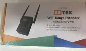 SETEK WiFi Range Extender Signal Booster Long Range Coverage, Wireless - Picture 1 of 2