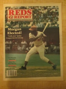 1990 Reds Report Newspaper Joe Morgan Elected to Hall of Fame Cincinnati  - Picture 1 of 12