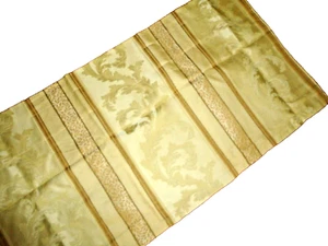 ROSE TREE ST. GERMAIN GOLD JACQUARD FERNWOOD (1) LINED TAILORED VALANCE 14X80 - Picture 1 of 6