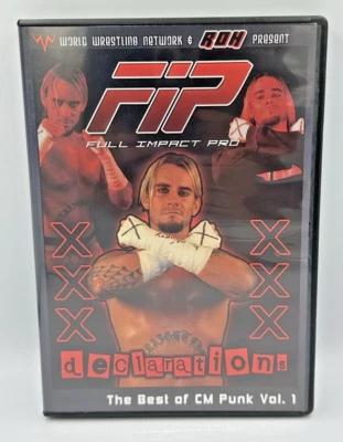 ROH FIP Anillo de Honor Declaraciones de Lucha Libre Lo Mejor de CM Punk Vol. 1 DVD AEW WWE Foto 1 de 3