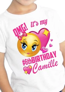 Emoji Birthday Shirt / Emoji Party Supplies / Emoji Shirt / Emoji Birthday  - Picture 1 of 4