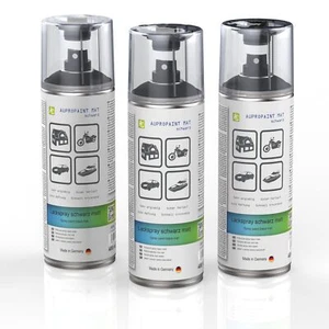 3 spray de pintura negro mate AUPROPAINT MAT spray de pintura de coche 400 ml superpintable - Imagen 1 de 7