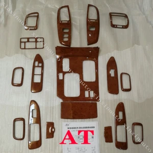 Kit de ajuste de tablero de grano de madera 17 piezas para Toyota Land Cruiser LC100 AT 4500 4700 03-07 - Imagen 1 de 1