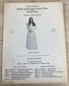 Buffalo Island Jr Livestock Show Beauty Revue Contest Arkansas 1973 Program Book - Picture 1 of 15