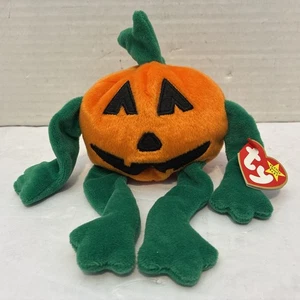 Neuf avec étiquettes * Ty Beanie Baby Pumpkin the Jack-o-Lantern - Photo 1/3