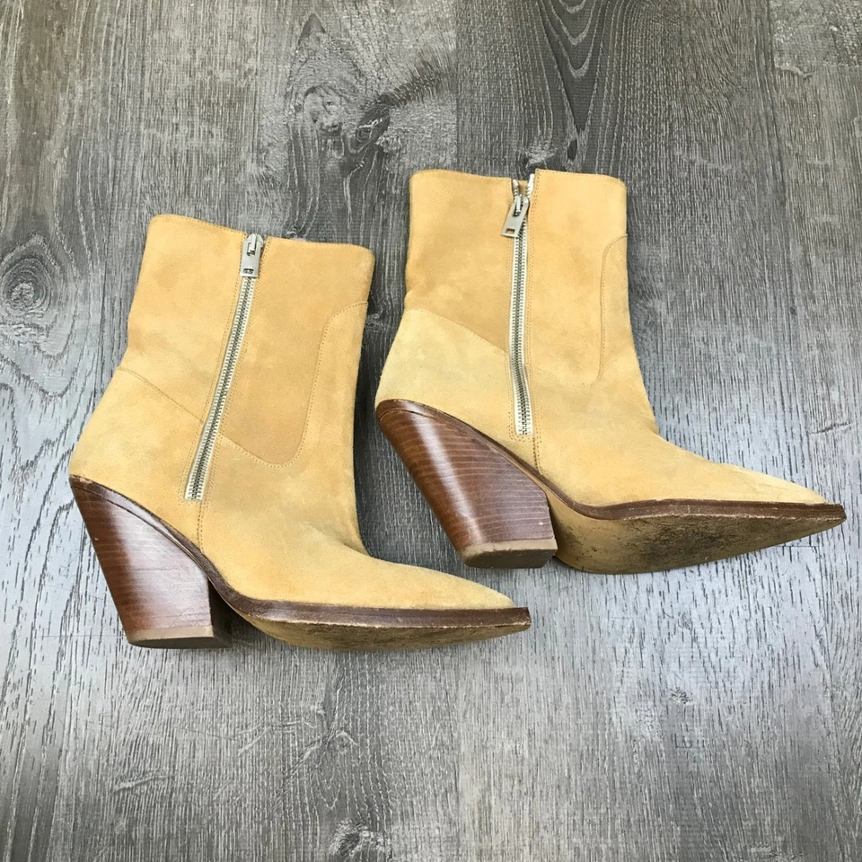 Botas al tobillo IRO Paris para mujer de gamuza de cuero vaquero occidental punta en punta 38 Foto 1 de 4