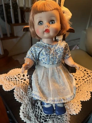 10” Vintage R&B Arranbee Doll Littlest Angel Walker Bent Knee Red Hair Blue Eyes - Image 1 of 4