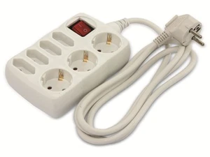 DAYHOME Steckdosenleiste SLS-34/W, 7-fach, weiß - Bild 1 von 2