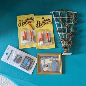 puppenstubenartikel Spalier, Glühbirnen Konvolut 1:12 - Bild 1 von 4